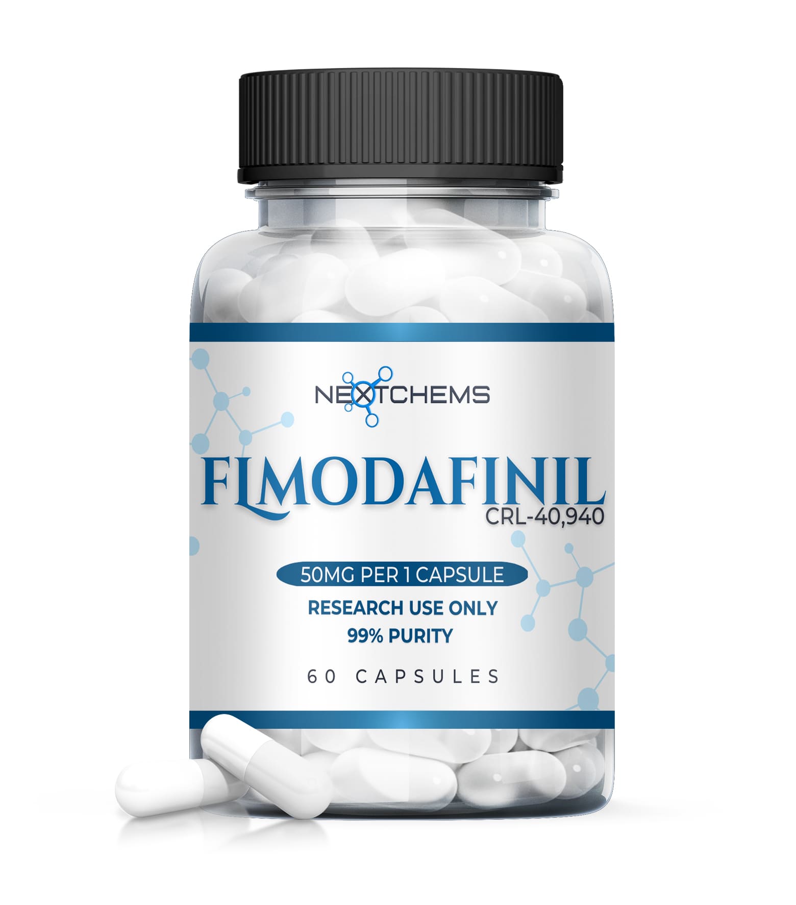 Flmodafinil (CRL-40,940), 50mg - 60capules